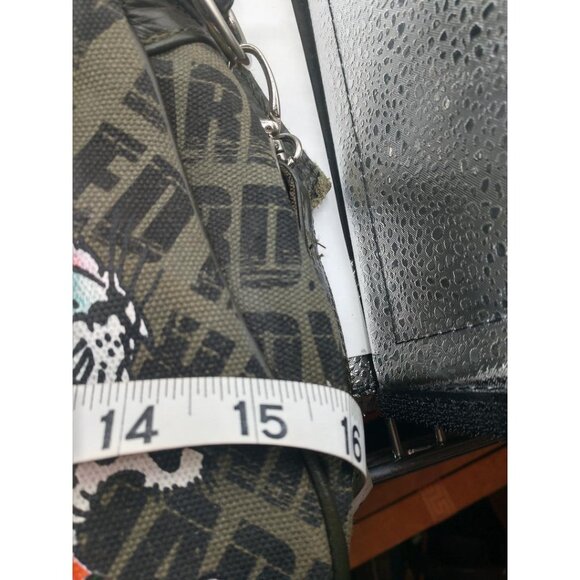 Ed Hardy Jungle Fever Canvas & Leather Handbag With Tiger Picturerint - 15x9x5 - Picture 5 of 9